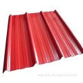 Corrugated sheet galvanized steel construction material